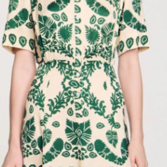 NWOT Sandro Floral print maxi dress - Picture 4 of 4